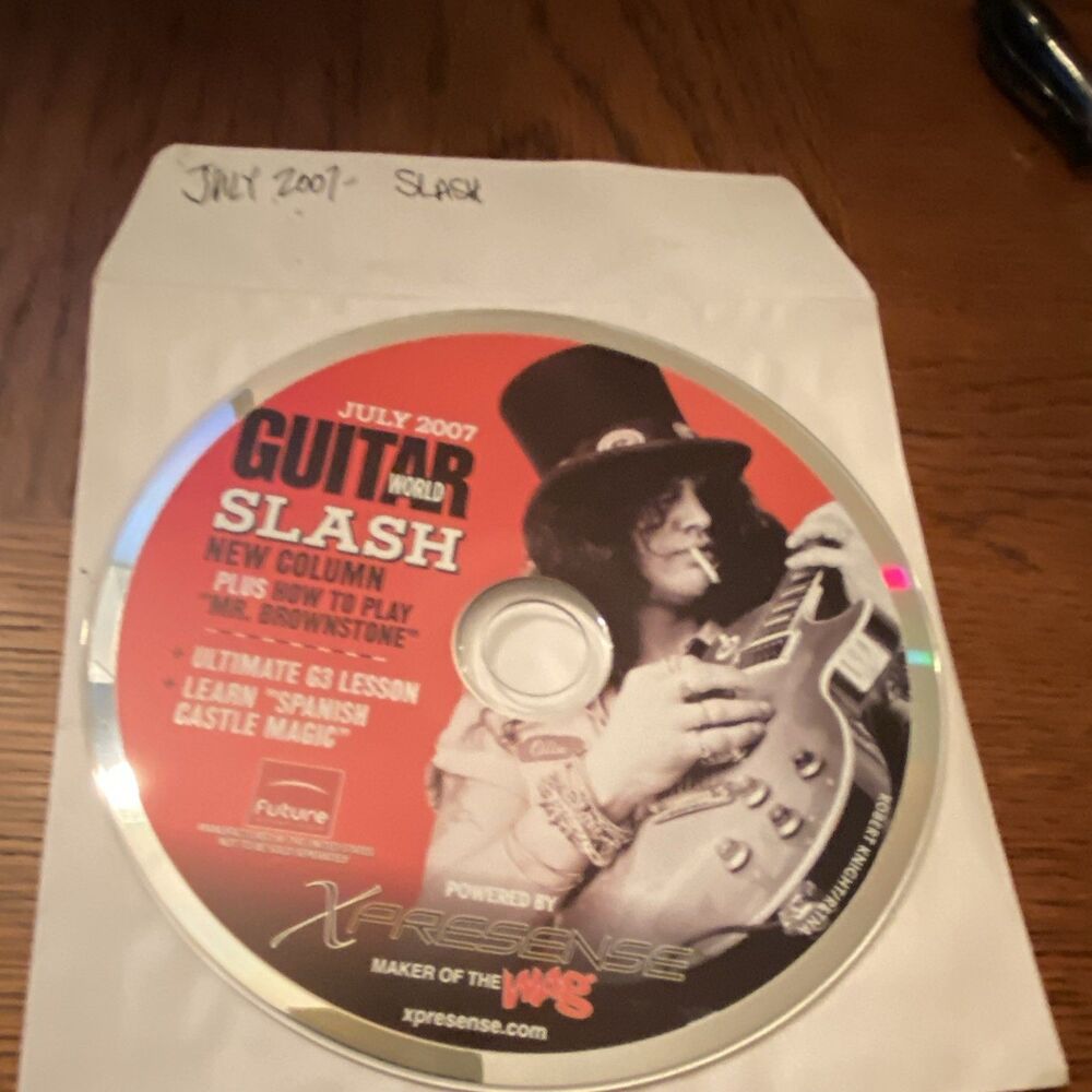 Guitar World July 2007 Lesson CD ROM Slash G3 & More